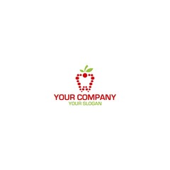 Nature Fruit Dental Logo Design Vector
