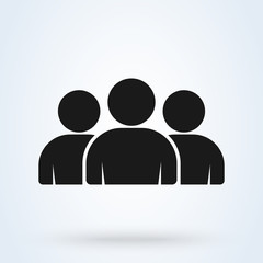 Group User. Simple modern icon design illustration.