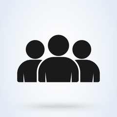 Group User. Simple modern icon design illustration.