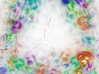 abstract chaotic fractal background 3D rendering illustration