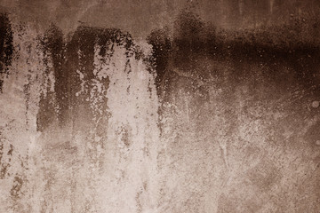 Grunge texture of old brown color cement wall background.