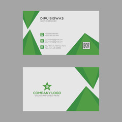 Green Stylish Business Card.