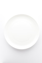 Dish on white background.