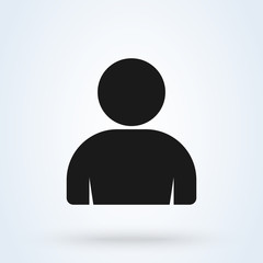 User and people. Simple modern icon design illustration.