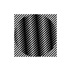 Circle inside square pattern