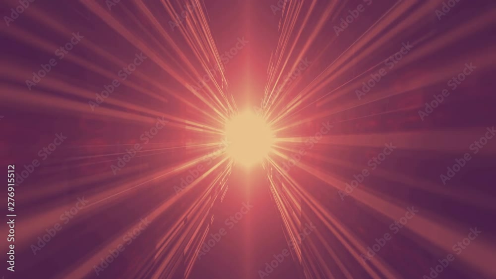 Aufkleber Computer generated high tech digital technology loop animation. Abstract background of different shapes with hight detailed elements. Geometry lines with dashes and glow. 3d rendering. 4k UHD video.