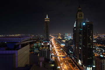 Fototapeta na wymiar Aerial view on downtown Dubai
