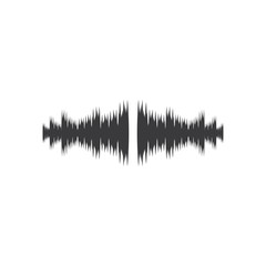 sound wave ilustration logo vector icon template