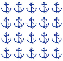 Anchor pattern. Nautical / marine background seamless design.