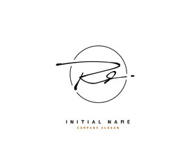 R D RD Beauty vector initial logo, handwriting logo of initial signature, wedding, fashion, jewerly, boutique, floral and botanical with creative template for any company or business.