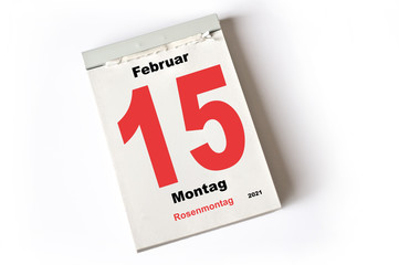 15. Februar 2021 Rosenmontag