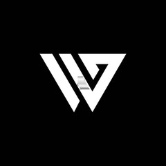 simple typography WG vetor logo