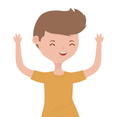 Teenager boy cartoon design vector illustrator