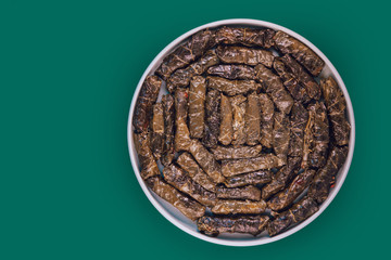 Wrapped Rolled Grape Leaves | Oriental Traditional Food 