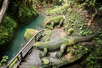 Statue in Sacred Monkey Forest, Ubud, Bali, Indonesia