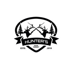 Fototapeta premium Hunter Vintage Logo Template