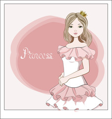 girl in a ball dress