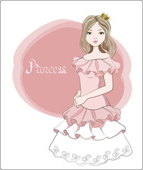 girl in a ball dress