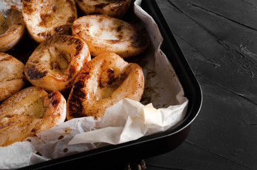 Caramelized Pears - Poached pears with spices in syrup