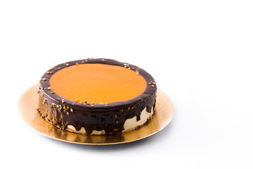 San Marcos or Massini cake isolated on white background. Copyspace