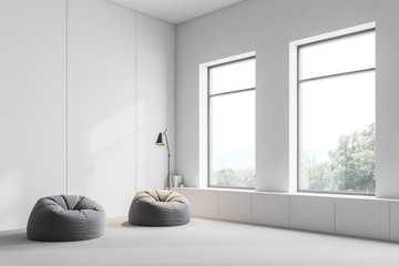 White office waiting room corner