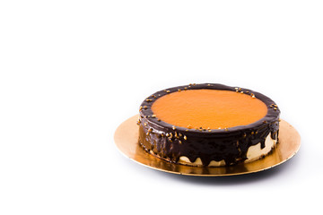 San Marcos or Massini cake isolated on white background. Copyspace