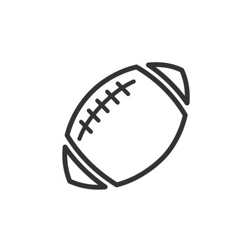American football icon template black color editable. sports ball symbol vector sign isolated on white background. Simple logo vector illustration for graphic and web design.