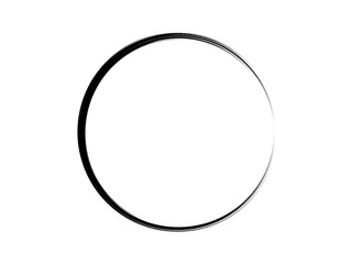 Grunge circle made of black paint.Oval black ink logo.Black grunge oval frame.