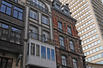 Bruxelles, vecchie case e nuovi grattacieli