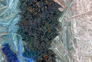 Colorful warm and bright artistic texture background. Oil paint brushstrokes and splashes. Art design pattern. 