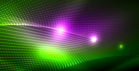 Shiny neon space background