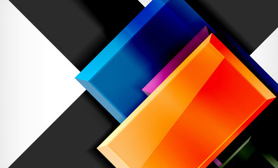 Color squares futuristic abstract background