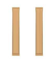 Blank brown paper package for coffee, sugar or spice.