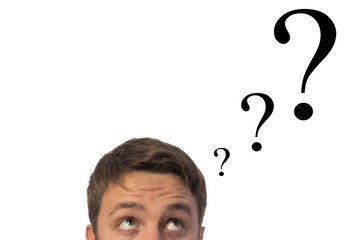 Man with a question mark