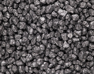 empty christmas background of silver stones