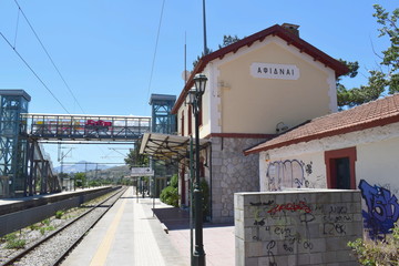 old Greek train station
