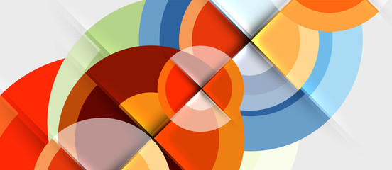 Obraz premium Geometric design abstract background - circles