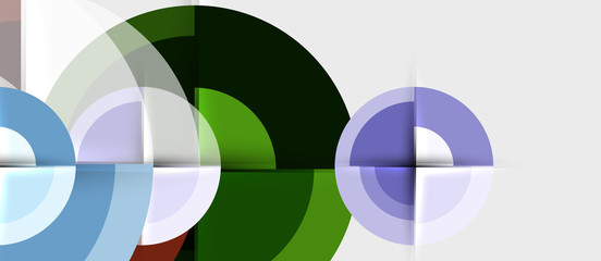 Obraz premium Geometric design abstract background - circles