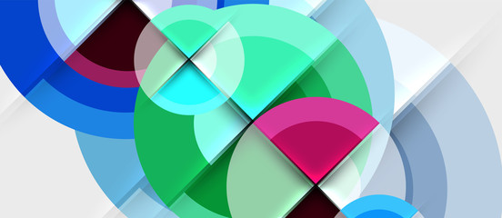 Geometric design abstract background - circles