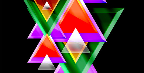 Triangle abstract background