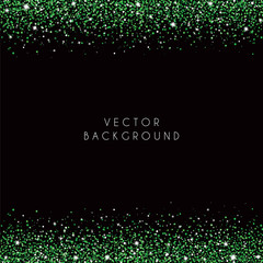 Green sparkling texture and glow. Vector image for your design