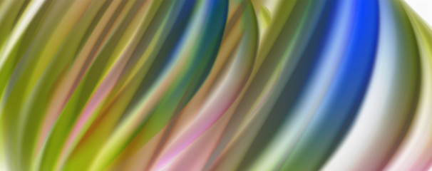 Naklejka premium Color flowing waves, liquid conceptual abstract background