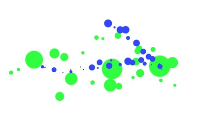 Gouache stains and dots and stripes on a white background. Beautiful abstract texture. Palette of different colors. Colored blots.