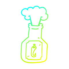 cold gradient line drawing cartoon hot chili sauce