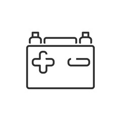 car battery icon template black color editable. car battery symbol vector sign isolated on white background. Simple logo vector illustration for graphic and web design.