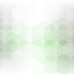  Abstract vector  background, green hexagons in geometric design shape. Brochure template