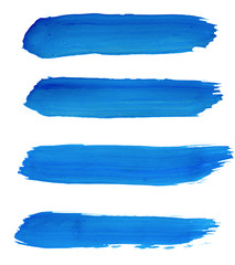 strokes of blue paint