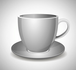 Vector illustration of coffee cup isolated.