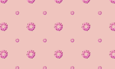 seamless pattern with donuts
