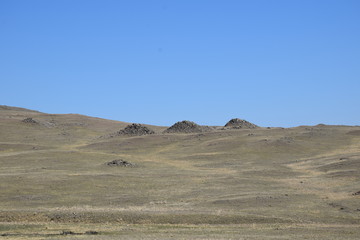 Near the Uybat river.Khakassia.